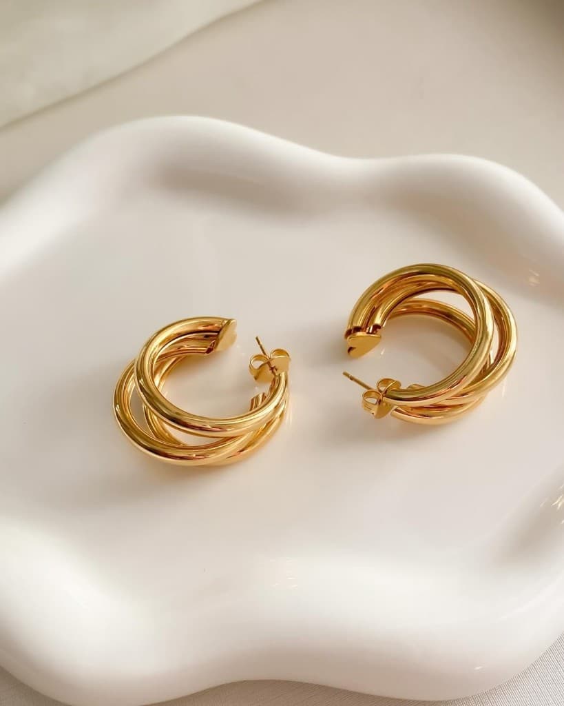 Argollas de acero inoxidable como extra para regalo